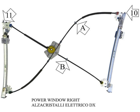Window regulator 852589 Valeo