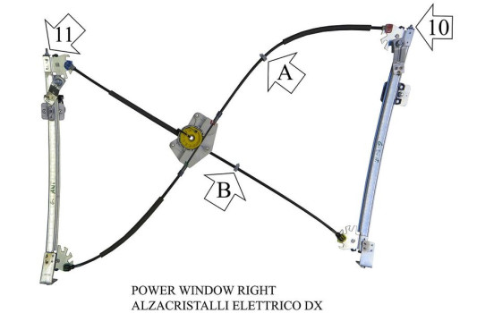 Window regulator 852589 Valeo