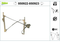 Window regulator mechanism 850922 Valeo