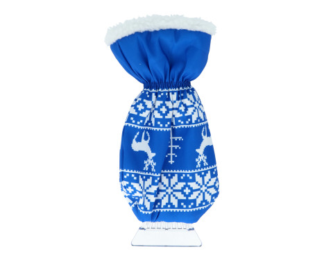 Carpoint Ice Scraper with Glove Blue+Print