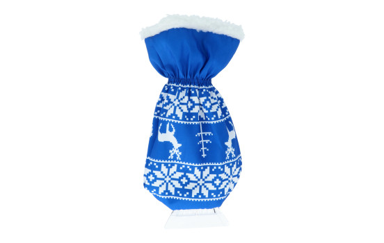 Carpoint Ice Scraper with Glove Blue+Print, Image 3