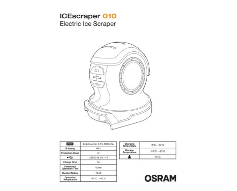 Osram ICEscraper Electric Ice Scraper USB-C, Image 12