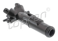 Cleaning fluid nozzle, headlight cleaning