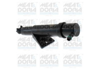 Spray nozzle cleaning fluid, headlight cleaning