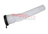 Windshield washer fluid reservoir filler neck