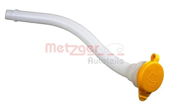 Windshield washer fluid reservoir filler neck