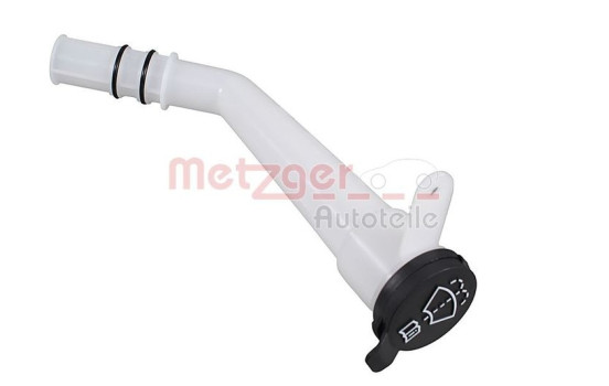 Windshield washer fluid reservoir filler neck