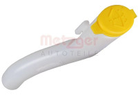 Windshield washer fluid reservoir filler neck