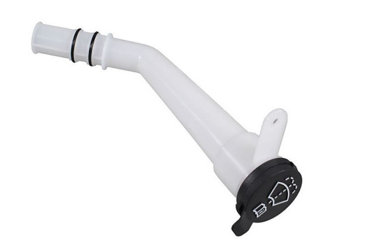 Windshield washer fluid reservoir filler neck