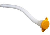 Windshield washer fluid reservoir filler neck