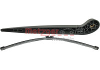 Windshield wiper arm, windshield cleaning