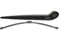 Windshield wiper arm, windshield cleaning