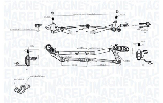 Windshield wiper linkages, Image 2