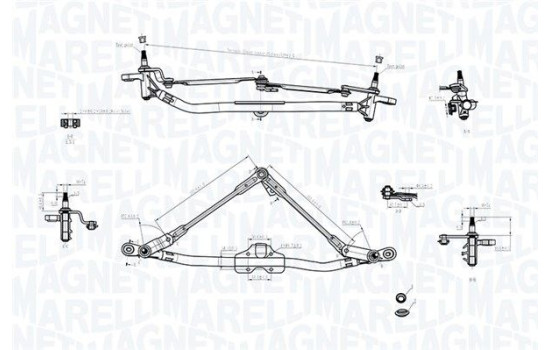 Windshield wiper linkages, Image 3