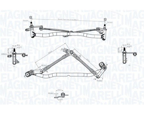 Windshield wiper rods