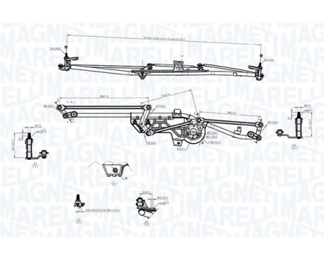 Windshield wiper rods