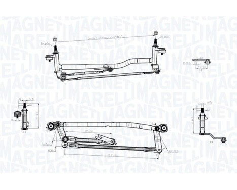 Windshield wiper rods