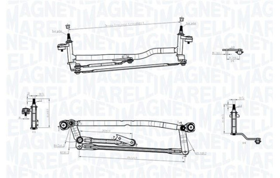 Windshield wiper rods