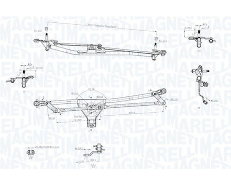 Windshield wiper rods