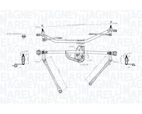 Windshield wiper rods