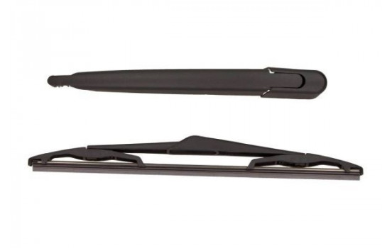 Wiper arm set, window cleaning
