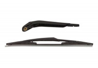 Wiper arm set, window cleaning