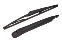 Wiper arm set, window cleaning