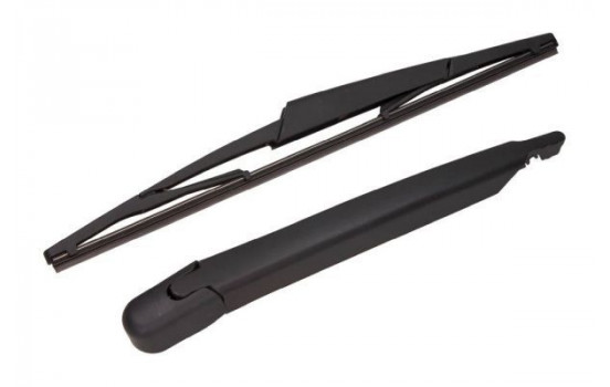 Wiper arm set, window cleaning