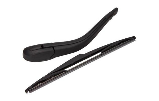 Wiper arm set, window cleaning