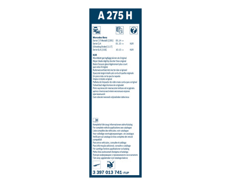 Bosch rear wiper A275H - Length: 265 mm - rear wiper blade, Image 3