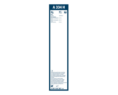 Bosch rear wiper A334H - Length: 330 mm - rear wiper blade, Image 3