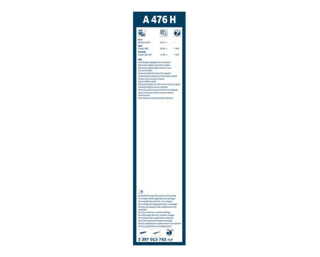 Bosch rear wiper A476H - Length: 475 mm - rear wiper blade, Image 9