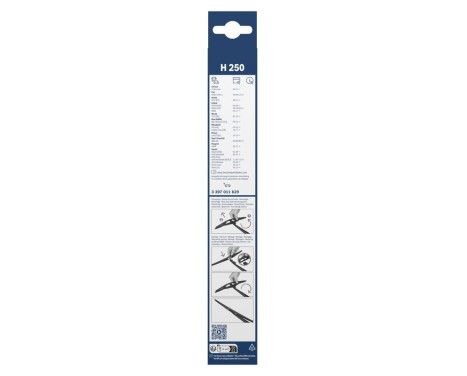 Bosch rear wiper H250 - Length: 250 mm - rear wiper blade, Image 11
