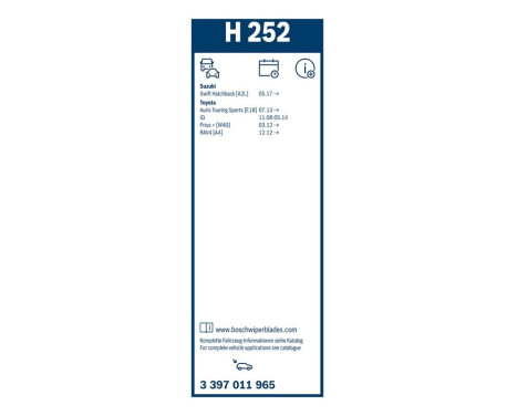 Bosch rear wiper H252 - Length: 250 mm - rear wiper blade, Image 10