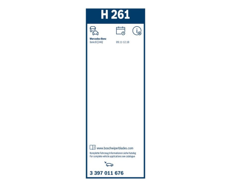 Bosch rear wiper H261 - Length: 260 mm - rear wiper blade, Image 10
