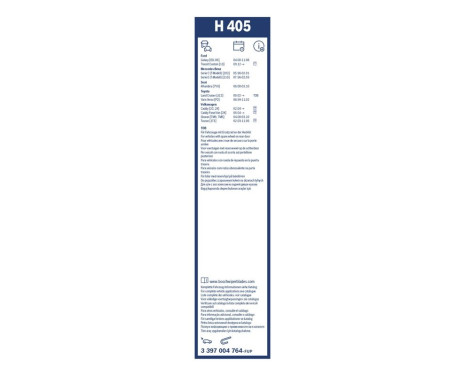 Bosch rear wiper H405 - Length: 380 mm - rear wiper blade, Image 8