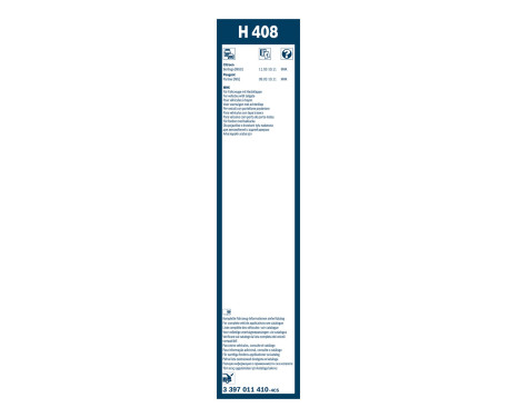 Bosch rear wiper H408 - Length: 400 mm - rear wiper blade, Image 3