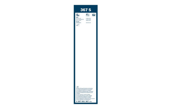Bosch Twin 367S wiper blades - Length: 600/625 mm - set of front wiper blades, Image 7