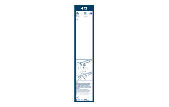 Bosch Twin 472 wiper blades - Length: 425/380 mm - set of front wiper blades, Image 3