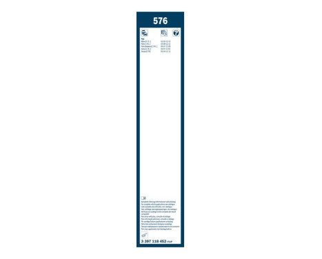 Bosch Twin 576 wiper blades - Length: 575/450 mm - set of front wiper blades, Image 7