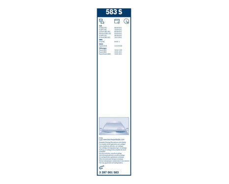 Bosch Twin 583S wiper blades - Length: 530/530 mm - set of front wiper blades, Image 10