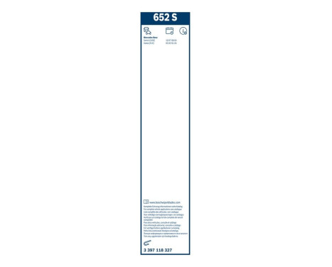 Bosch Twin 652S wiper blades - Length: 650/575 mm - set of front wiper blades, Image 7