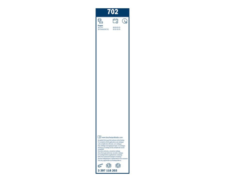 Bosch Twin 702 wiper blades - Length: 700/650 mm - set of front wiper blades, Image 6