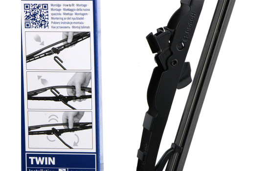 Bosch Twin Wiper Blade - 530U - Length: 530 mm - Single Front Wiper Blade, Image 5