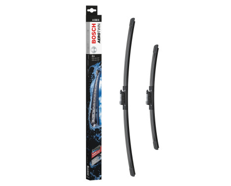 Bosch windscreen wipers Aerotwin A555S - Length: 600/400 mm - set of wiper blades for