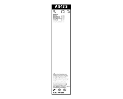 Bosch windscreen wipers Aerotwin A843S - Length: 550/550 mm - set of wiper blades for, Image 14