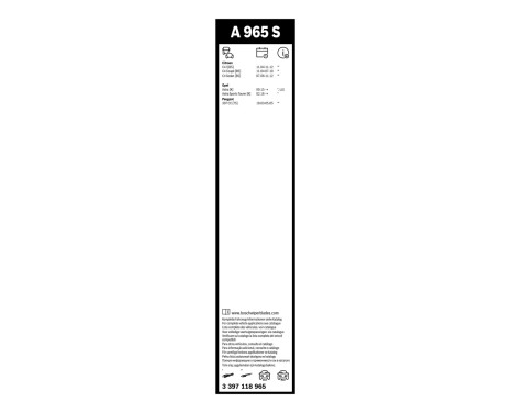 Bosch windscreen wipers Aerotwin A965S - Length: 700/600 mm - set of wiper blades for, Image 3