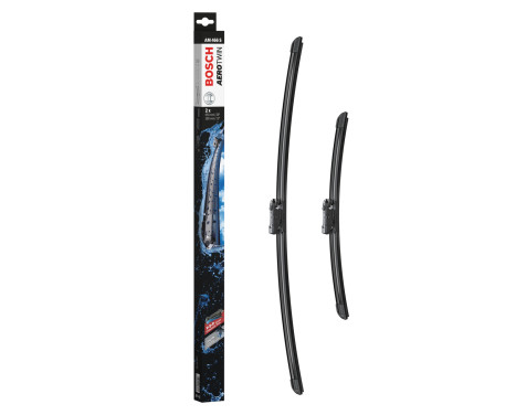 Bosch windscreen wipers Aerotwin AM466S - Length: 650/380 mm - set of wiper blades for