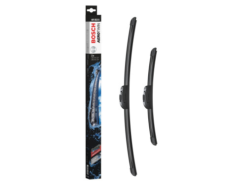 Bosch windscreen wipers Aerotwin AR553S - Length: 550/340 mm - set of wiper blades for