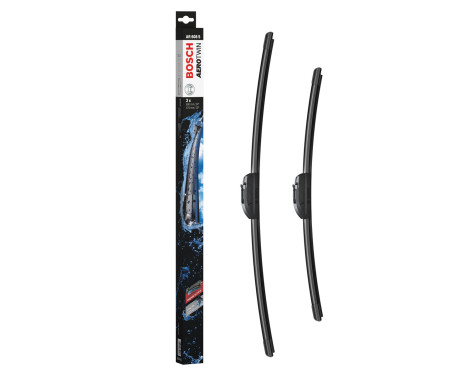 Bosch windscreen wipers Aerotwin AR608S - Length: 600/475 mm - set of wiper blades for